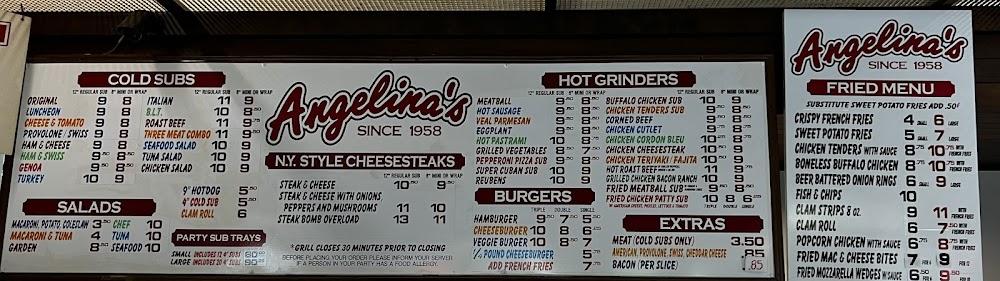 Angelina's Submarine Shops Menu image 2